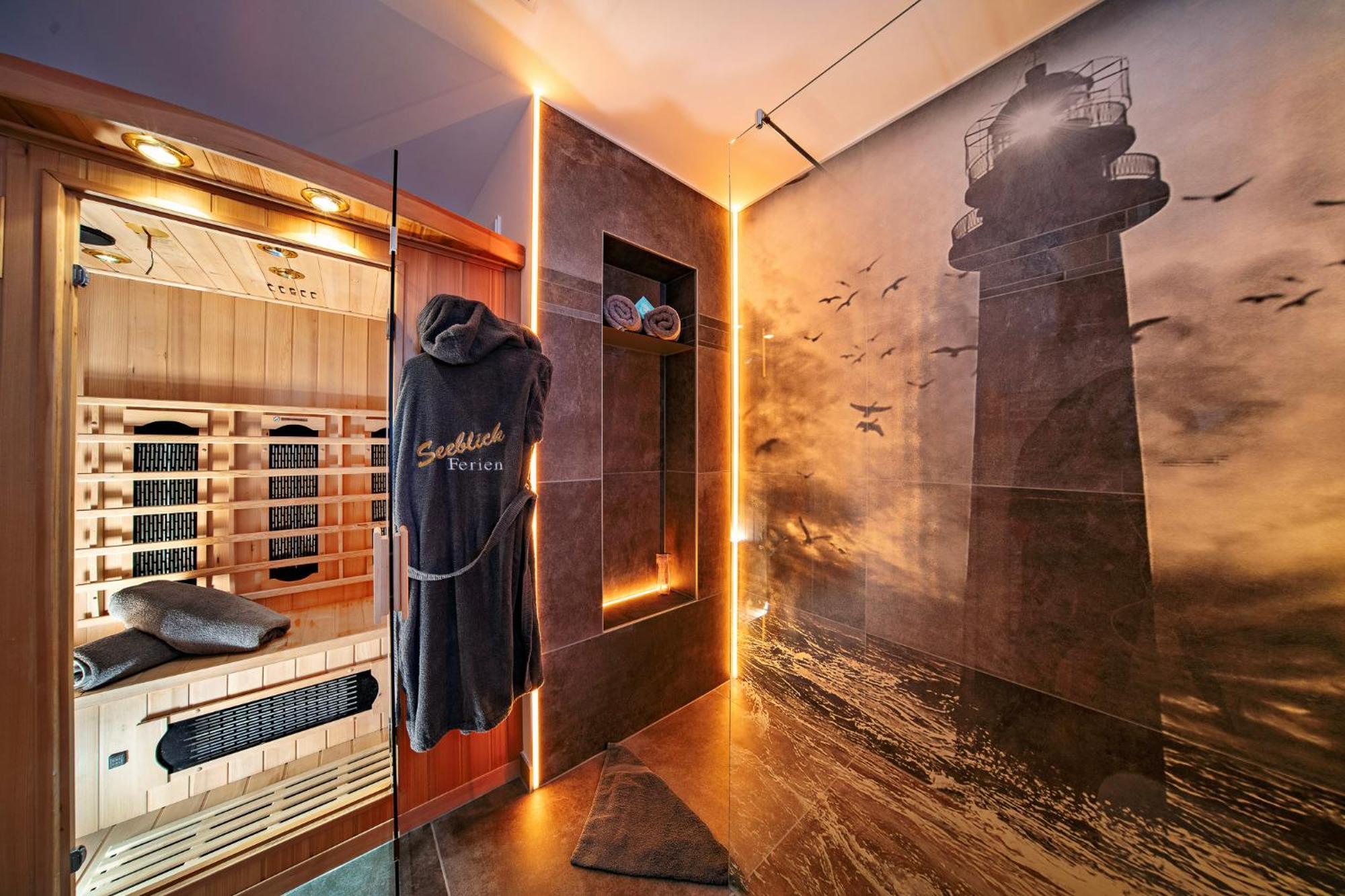 Fewo Raeuberhoehle By Seeblick Ferien Oro, Kamin, Sauna Olpenitz Exteriör bild